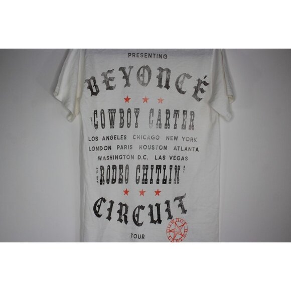 Beyonce Mens Small Cowboy Carter Concert 2025 Tour Tee T-Shirt NEW F1265 - Picture 5 of 5